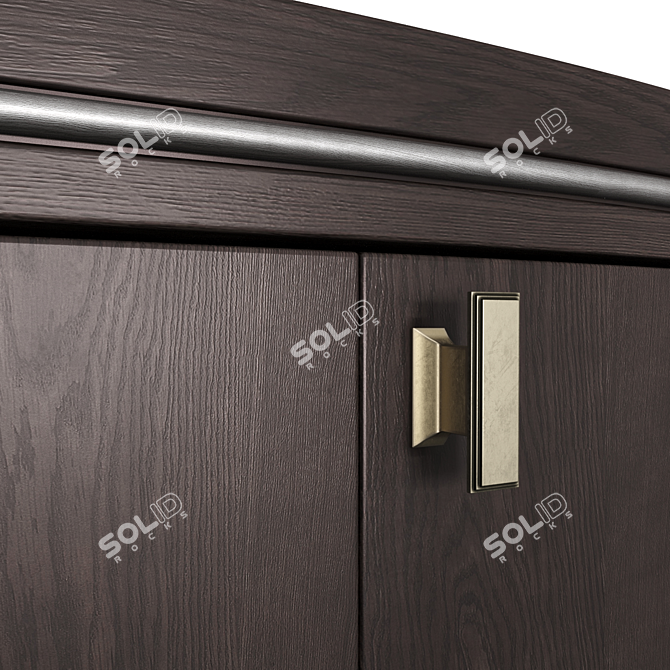 Grand Console with Drawers: Elegant and Functional 3D model image 3
