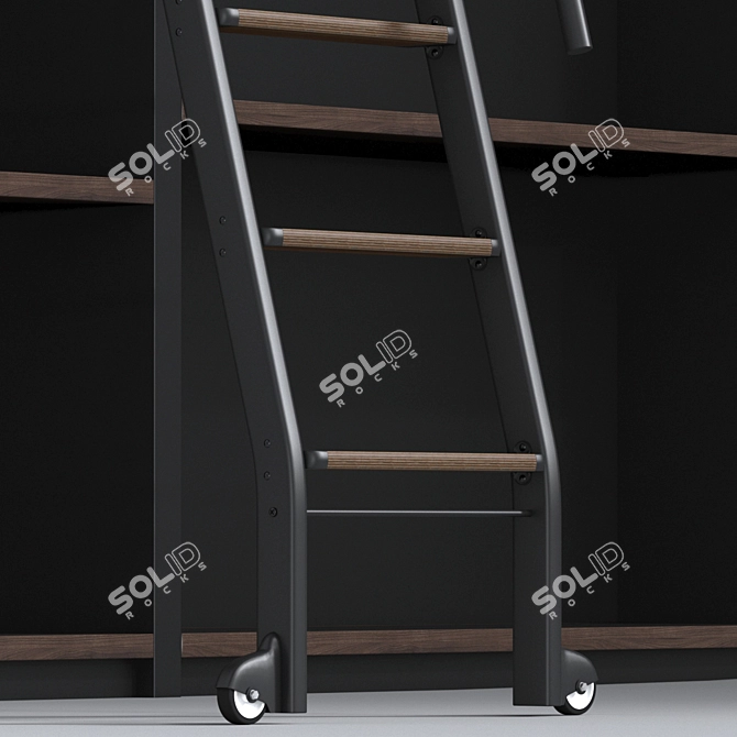 Versatile Ladder & Bookshelf 3D model image 2