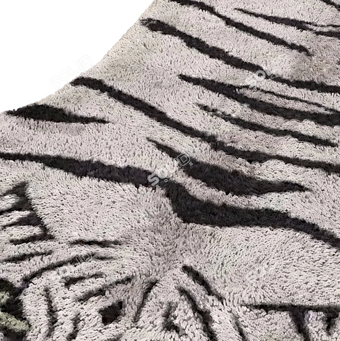 Wild Tiger Bath Mat - Urban Outfitters 3D model image 2