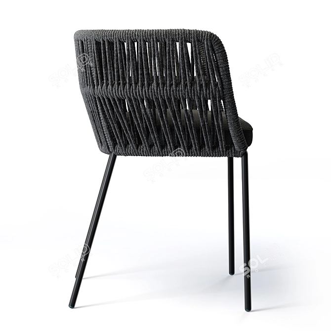 Contemporary Cliff Dining Armchair 3D model image 2