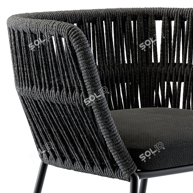 Contemporary Cliff Dining Armchair 3D model image 3