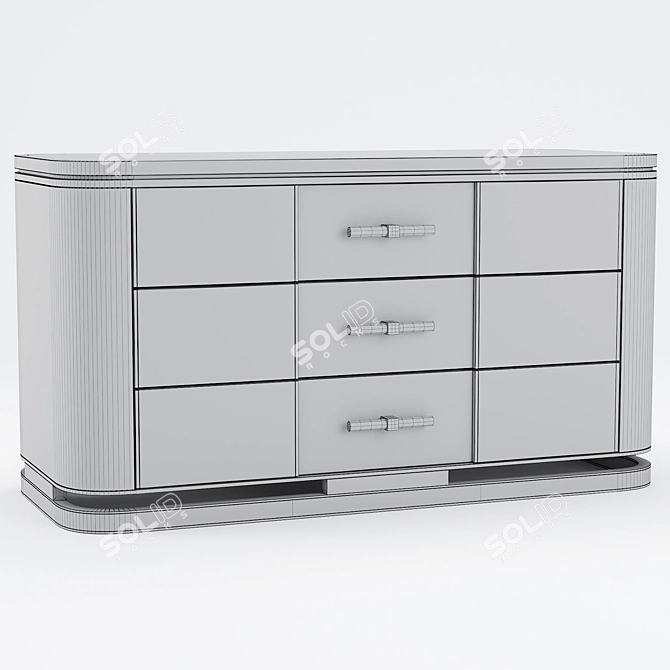 ASHI Chest of Drawers: 65x120x50cm 3D model image 4