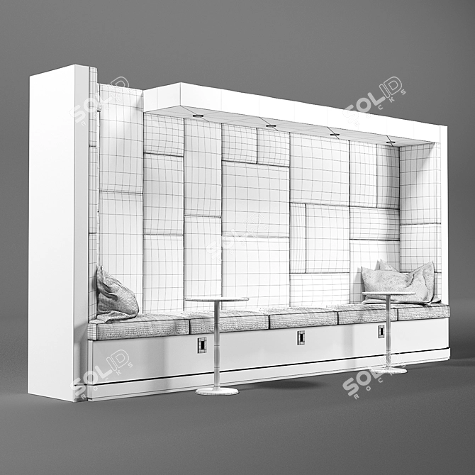 Versatile Restaurant & Office Seating 3D model image 4