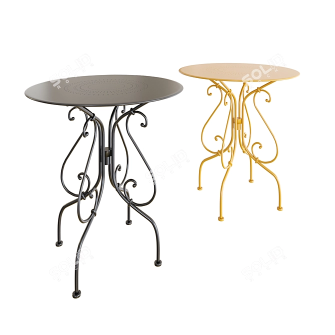 Fermob "1900" Table: Vintage Elegance 3D model image 1