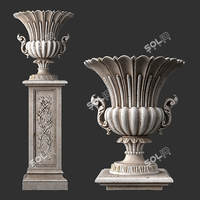 Roberto Giovannini Vase - Lowpoly 3D Model 3D model image 1