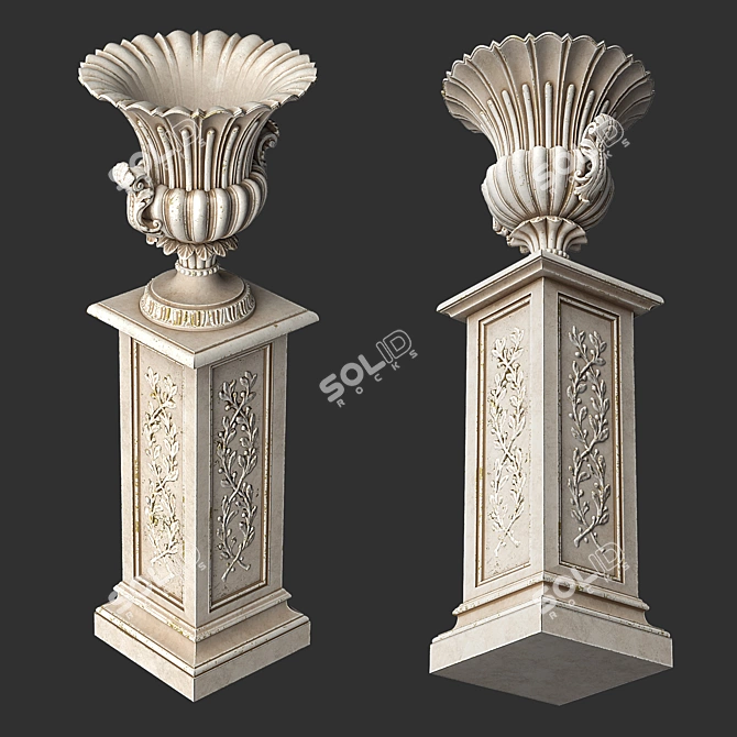 Roberto Giovannini Vase - Lowpoly 3D Model 3D model image 3