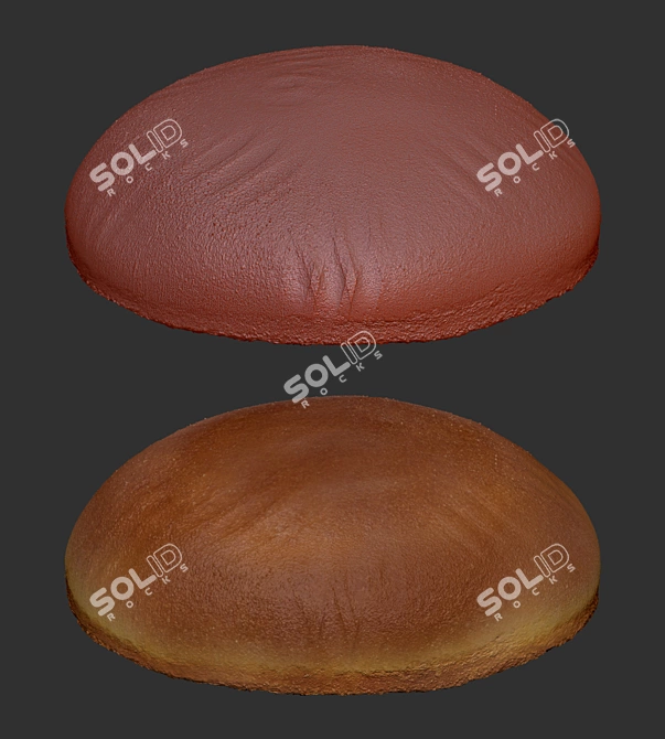 Title: Delicious Gourmet Burger Kit 3D model image 3