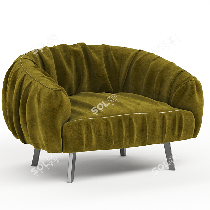 Modern Armchair with 2015 Design 3D model image 1