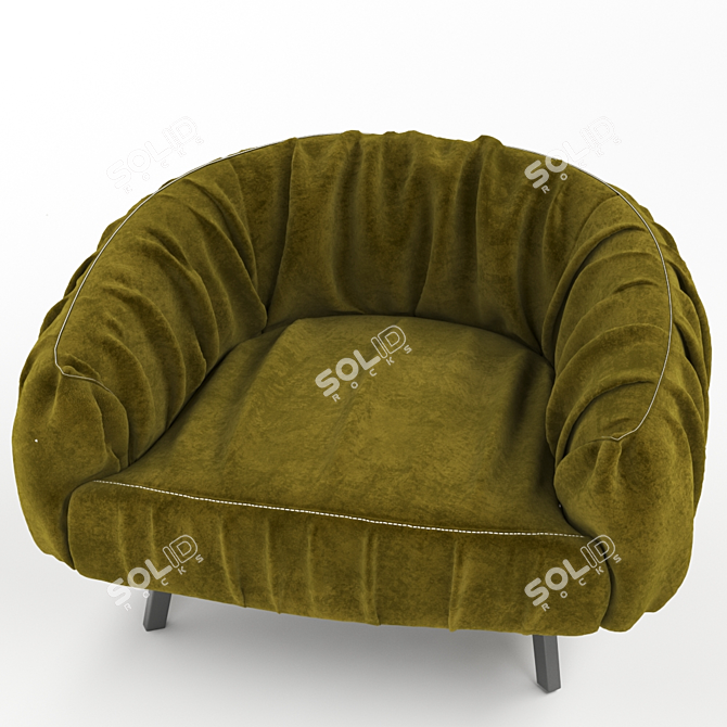 Modern Armchair with 2015 Design 3D model image 4