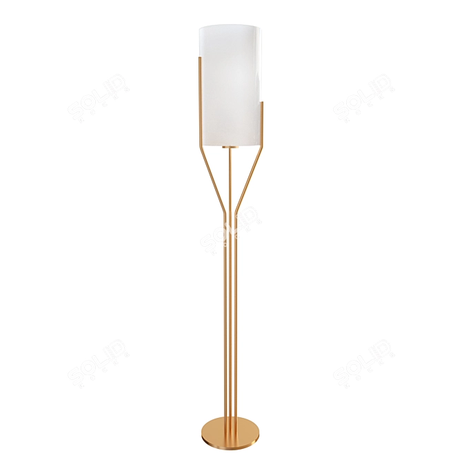 Modern Floor Lamp, sleek design. 3D model image 1