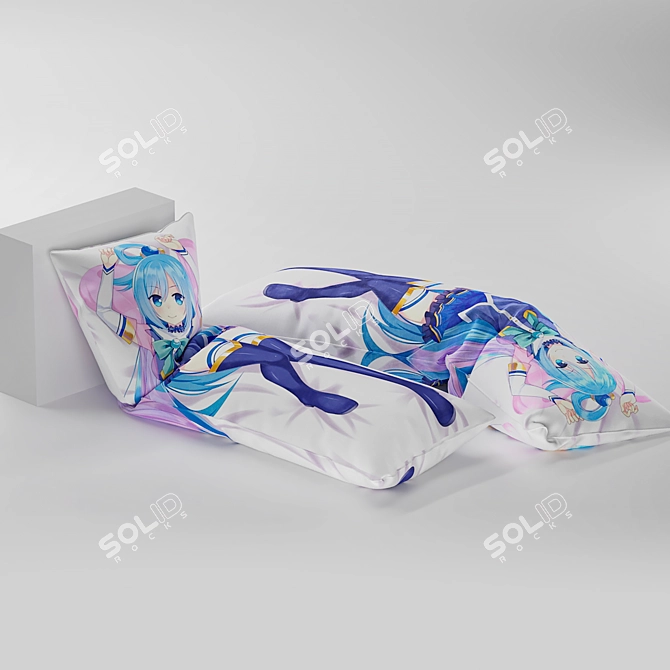 Ultimate Comfort Body Pillow 3D model image 2