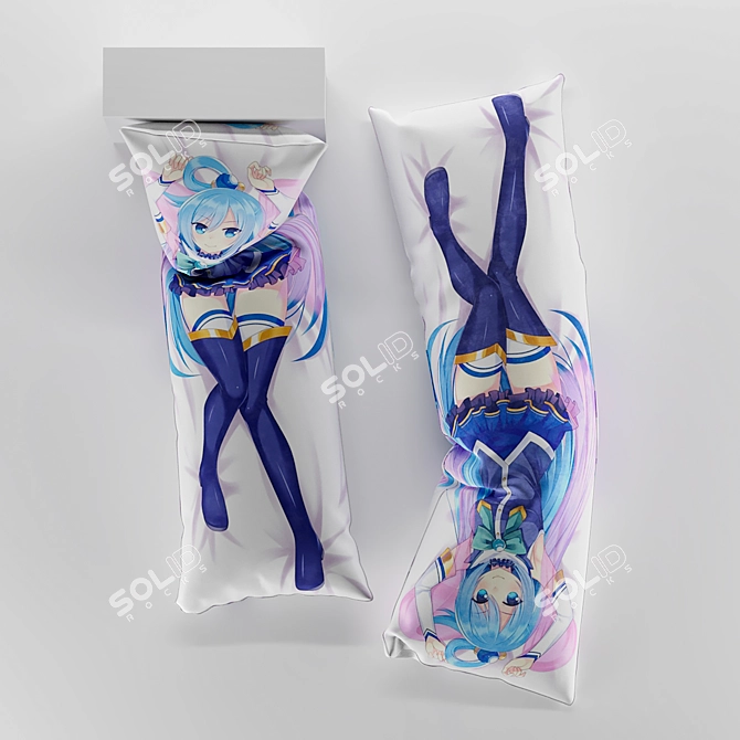 Ultimate Comfort Body Pillow 3D model image 3