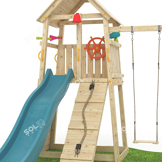 Belvedere Game Complex: Versatile Outdoor Fun 3D model image 2