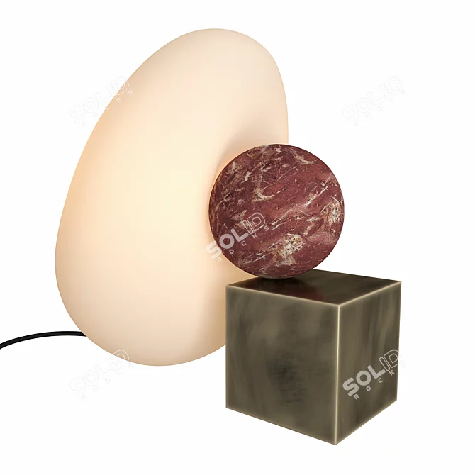 Elegant Rossana Orlandi Dimple Lamp 3D model image 3