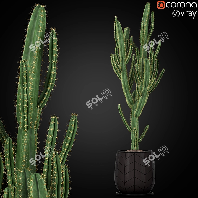 Botanical Treasures: Greenery Assortment 3D model image 1
