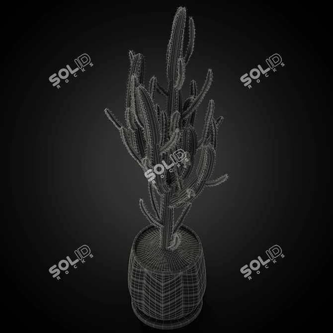 Botanical Treasures: Greenery Assortment 3D model image 4