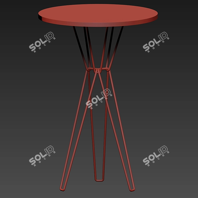  Modern Upholstered Counter Stools 3D model image 4