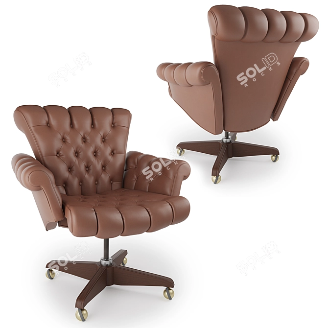 Elegant Executive Office Chair 3D model image 1