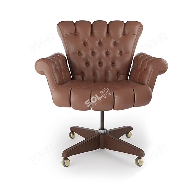 Elegant Executive Office Chair 3D model image 3