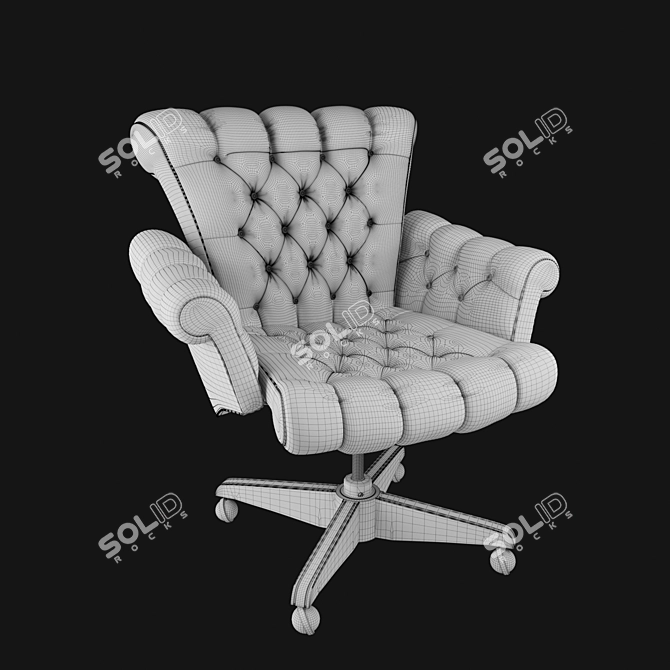 Elegant Executive Office Chair 3D model image 4