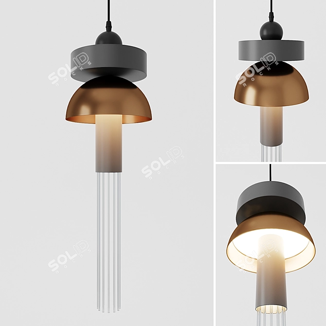 Modern Quri Pendant Light 3D model image 1