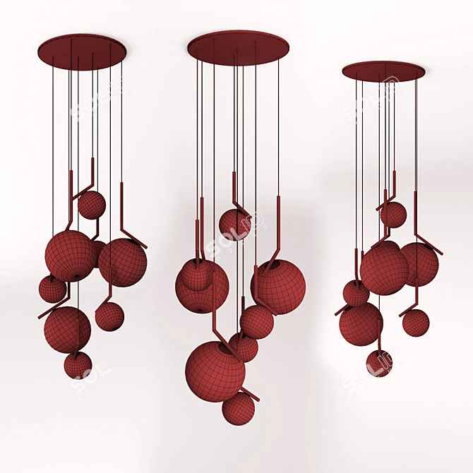 Bolle: Stylish Chandeliers for Contemporary Spaces 3D model image 3