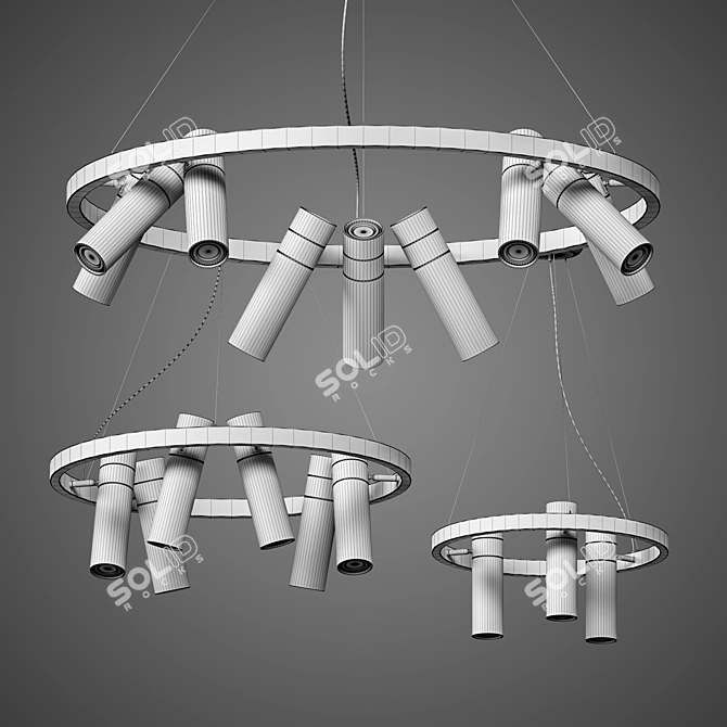 L1249 Creative Loft Chandelier | Unique Design & Exceptional Lighting 3D model image 2