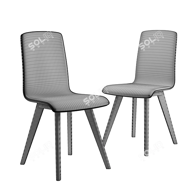 LINO FG DESIGN A-1602/1605 - Stylish 3D Chair 3D model image 3