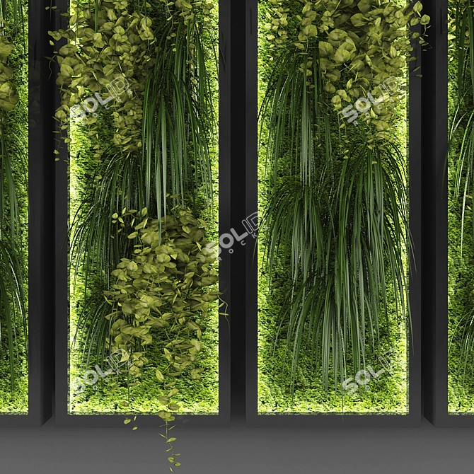 Polys Vertical Garden: Fresh, Green, and Stylish 3D model image 2