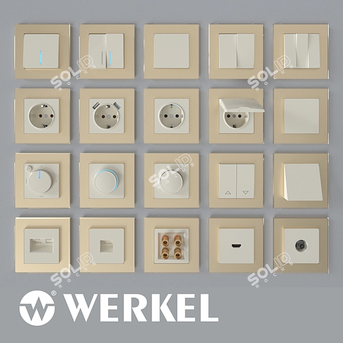 Werkel OM Electrical Switches & Sockets 3D model image 1