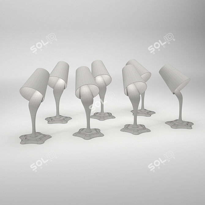 Artsy Paint Bucket Lamp 3D model image 2