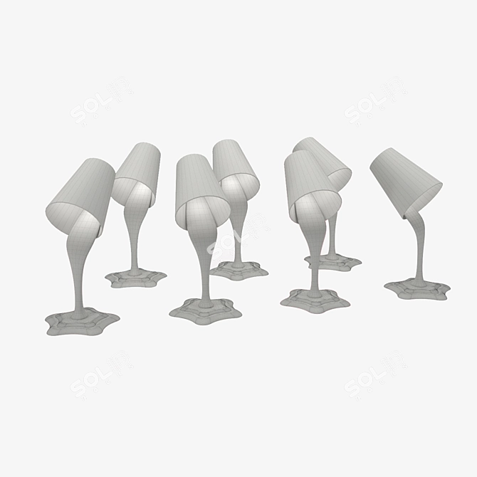 Artsy Paint Bucket Lamp 3D model image 4