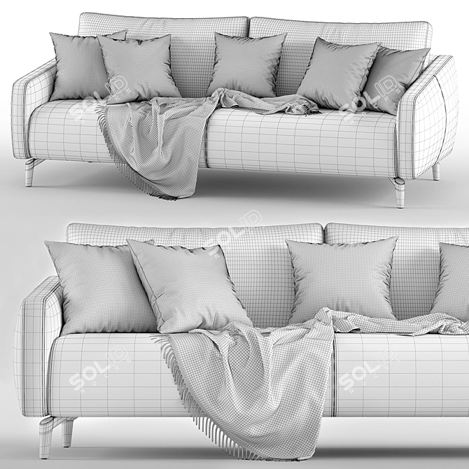 Modern Finland Sofa - Calligaris 3D model image 5