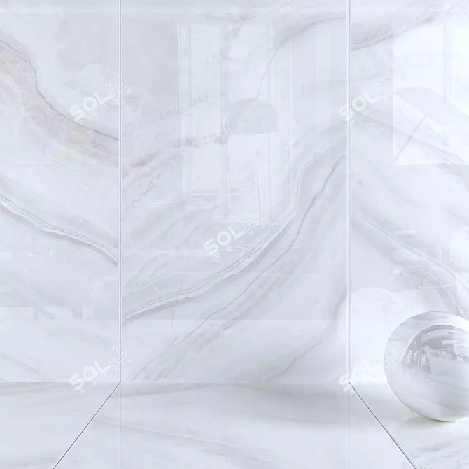 Morena Gray Wall Tiles: Versatile Multi-Texture Design 3D model image 1