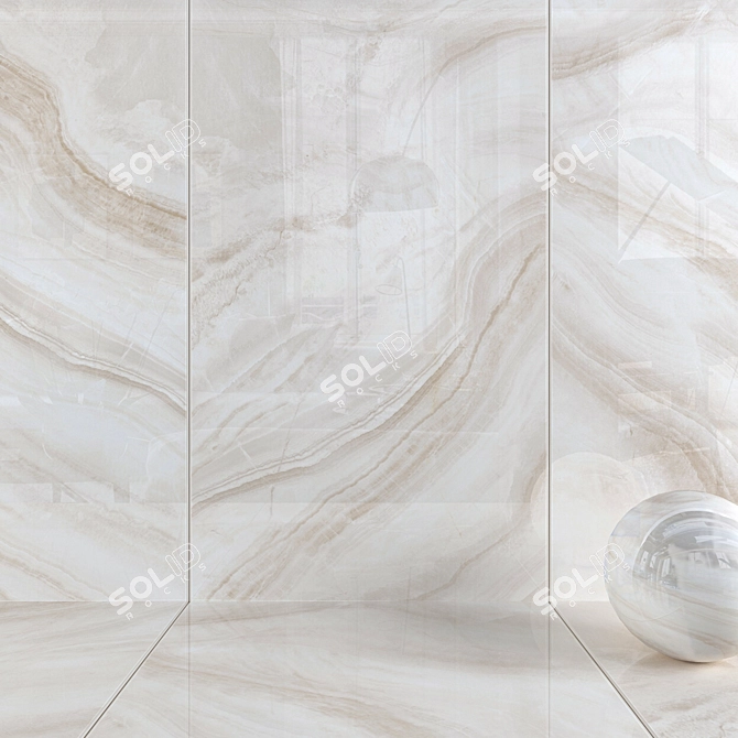 Morena Beige Wall Tiles: Multi-texture, High-quality 3D Model 3D model image 1