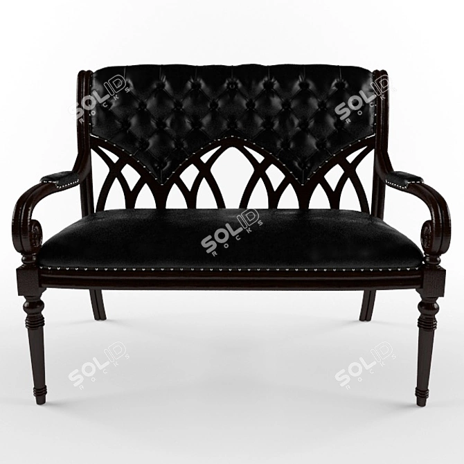 Avanti Albion Leather Sofa 3D model image 2