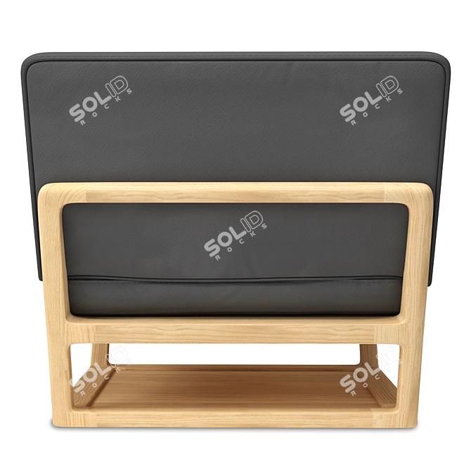 Elegant Leia Bosc Chair: Woodwork Masterpiece 3D model image 4