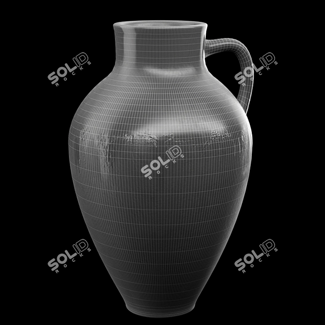 Vintage Jar: Timeless Elegance 3D model image 4