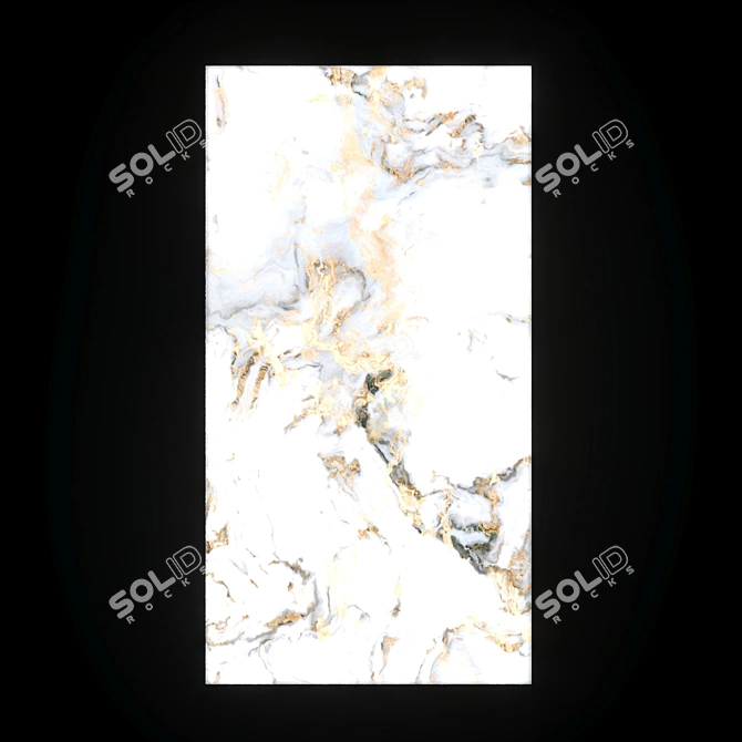 Illuminated Gray Onyx Wall Panel 3D model image 1