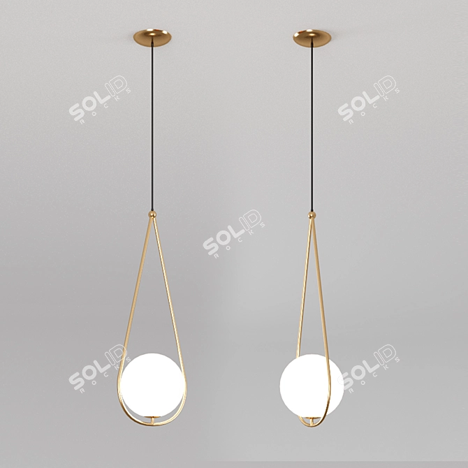 Industrial Corda Pendant Lamp 3D model image 2