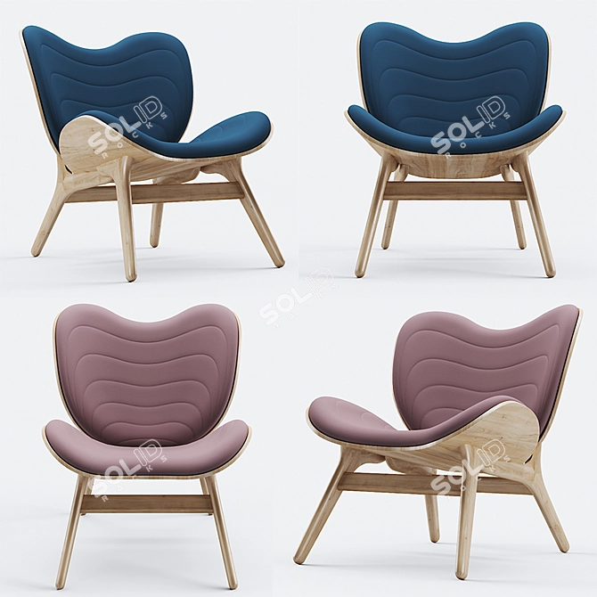 UMAGE Conversation Chair | Versatile & Stylish 3D model image 2