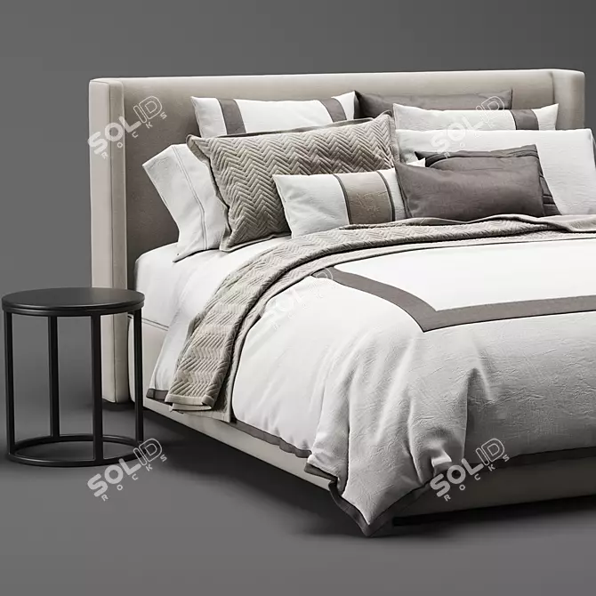 RH Lawson Bed - Stylish and Elegant Furniture 3D model image 4