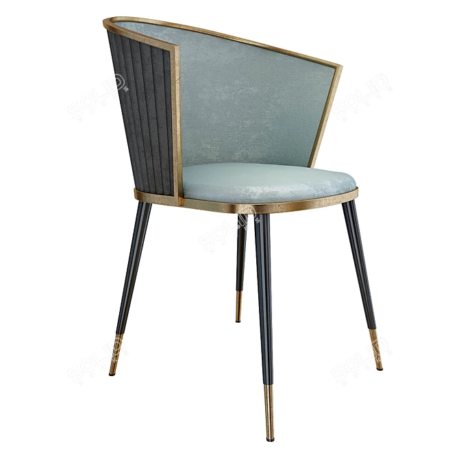 Sleek Contemporary Chair - 3dsmax & obj File 3D model image 1