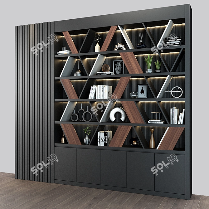 Elegant Home Decor Set 3D model image 3