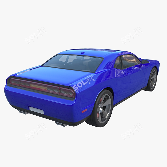 Muscle Car Challenger: Sleek and Powerful 3D model image 2