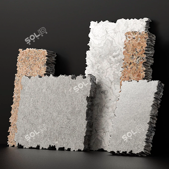 Luxury Marble Slab - High Quality 3D Texture 3D model image 2