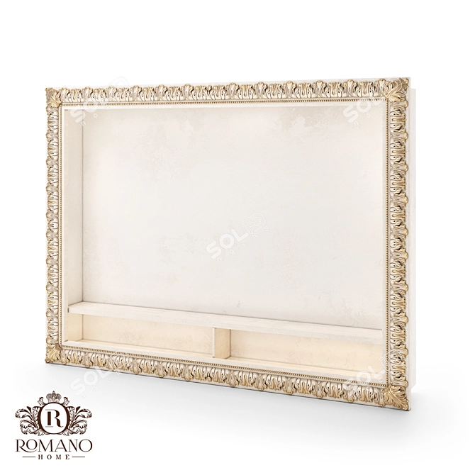 Elegant Handcrafted TV Frame by Romano Home 3D model image 1