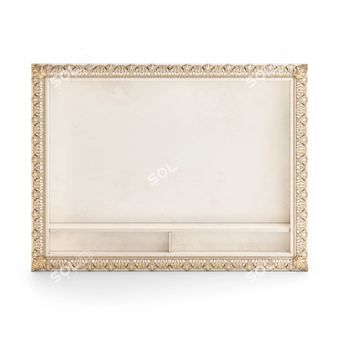 Elegant Handcrafted TV Frame by Romano Home 3D model image 2