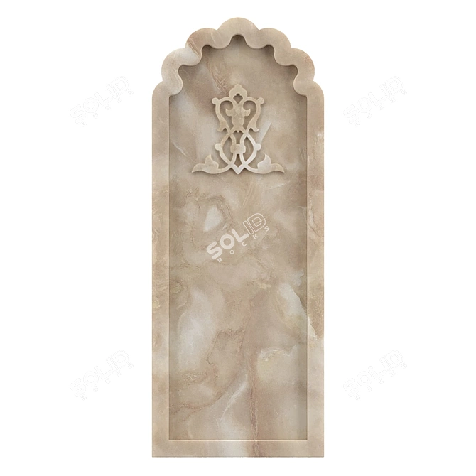 OM Arch Marble AM117 - Elegant Architectural Marble 3D model image 1