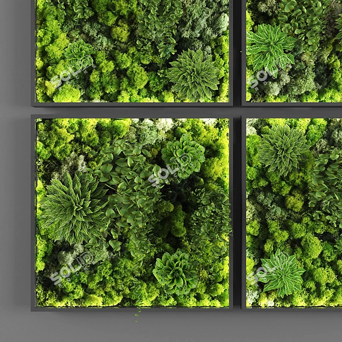 Eco-Vert: Stylish Vertical Garden 3D model image 2